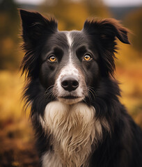 Portrait of border collie