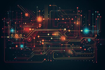 A minimalistic digital circuit design emphasizing technology, perfect for topics related to tech, computing, and innovation.
