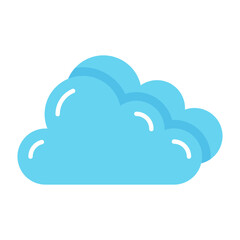 Fototapeta premium Cloud Flat Icon