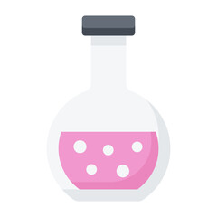 Chemical Search Flat Icon