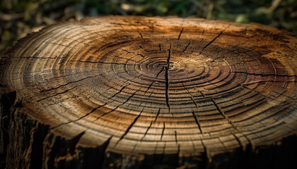 Tree rings show history of organic growth generative AI
