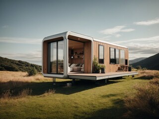 Movable, self-contained living units - obrazy, fototapety, plakaty