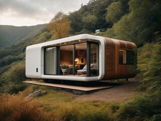Movable, self-contained living units - obrazy, fototapety, plakaty