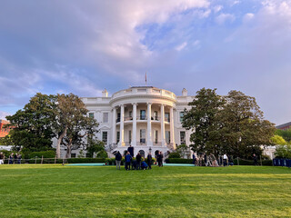 White House / South Lawn
Photographers and the White House prepare to photograph South Korean...