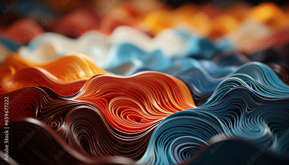 Poster vibrant colors and striped patterns create a modern wallpaper backdrop generated by ai