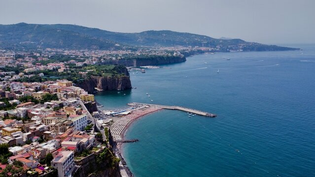 drone photo Sorrento Naples Italy Europe