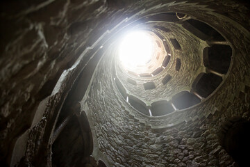 Famous landmark Quinta da Regaleira estate in Sintra, Portugal