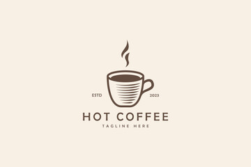 Mug Cup Coffee Logo Vintage Concept Business Restaurant Food Beverage 