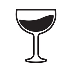 glass icon logo vector design template