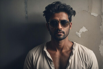 Fototapeta premium handsome male model in sunglasses