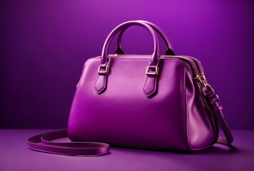 purple luxury bag