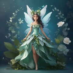 Fantasy Character Illustration Of A Fairy AI Generative