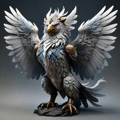 Griffin Illustration AI Generative
