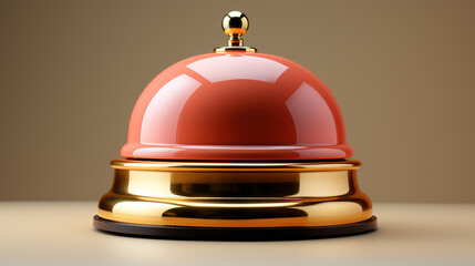red vintage hotel bell service 