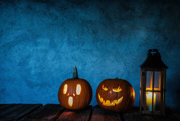 spooky Jack'o'lantern Halloween pumpkin