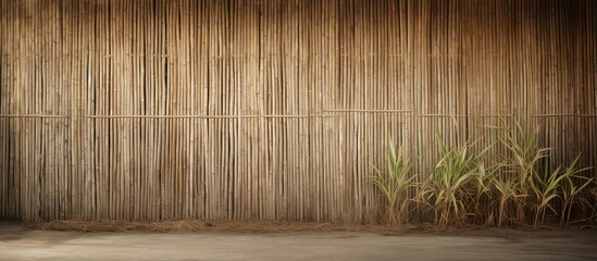 The aged bamboo feel in a rural farmhouse