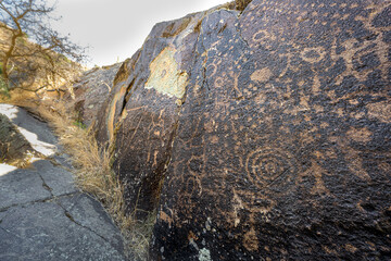 Petroglyphs in the Nez Perce National Historical Park, WA