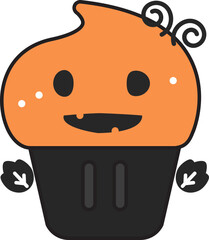 Halloween Ghost Muffin Icon
