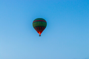 hot air balloon over the Moroccan desert