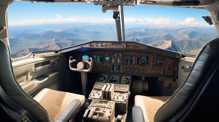 A view from the cockpit of a jumbo jet .UHD wallpaper