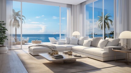Obraz na płótnie Canvas Beautiful beach for living room.UHD wallpaper