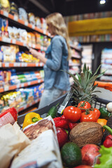 Woman at the supermarket