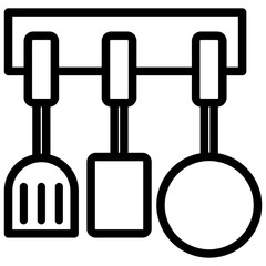 Kitchen Ware Outline Icon