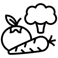 Vegetables Outline Icon