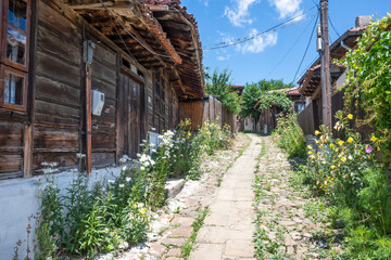 Nineteenth century houses in town of Kotel, Bulgaria