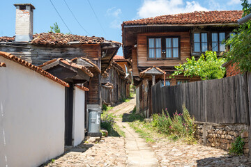 Nineteenth century houses in town of Kotel, Bulgaria