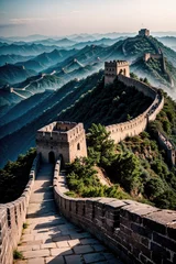 Fotobehang The Great Wall of China © adel_usto