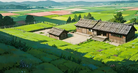 Outdoor kussens アニメの背景 © AKITO OHTANI