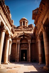 Obraz premium temple of historic city