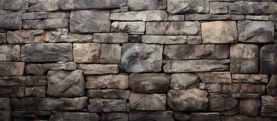 Stone wall with grungy texture as a background