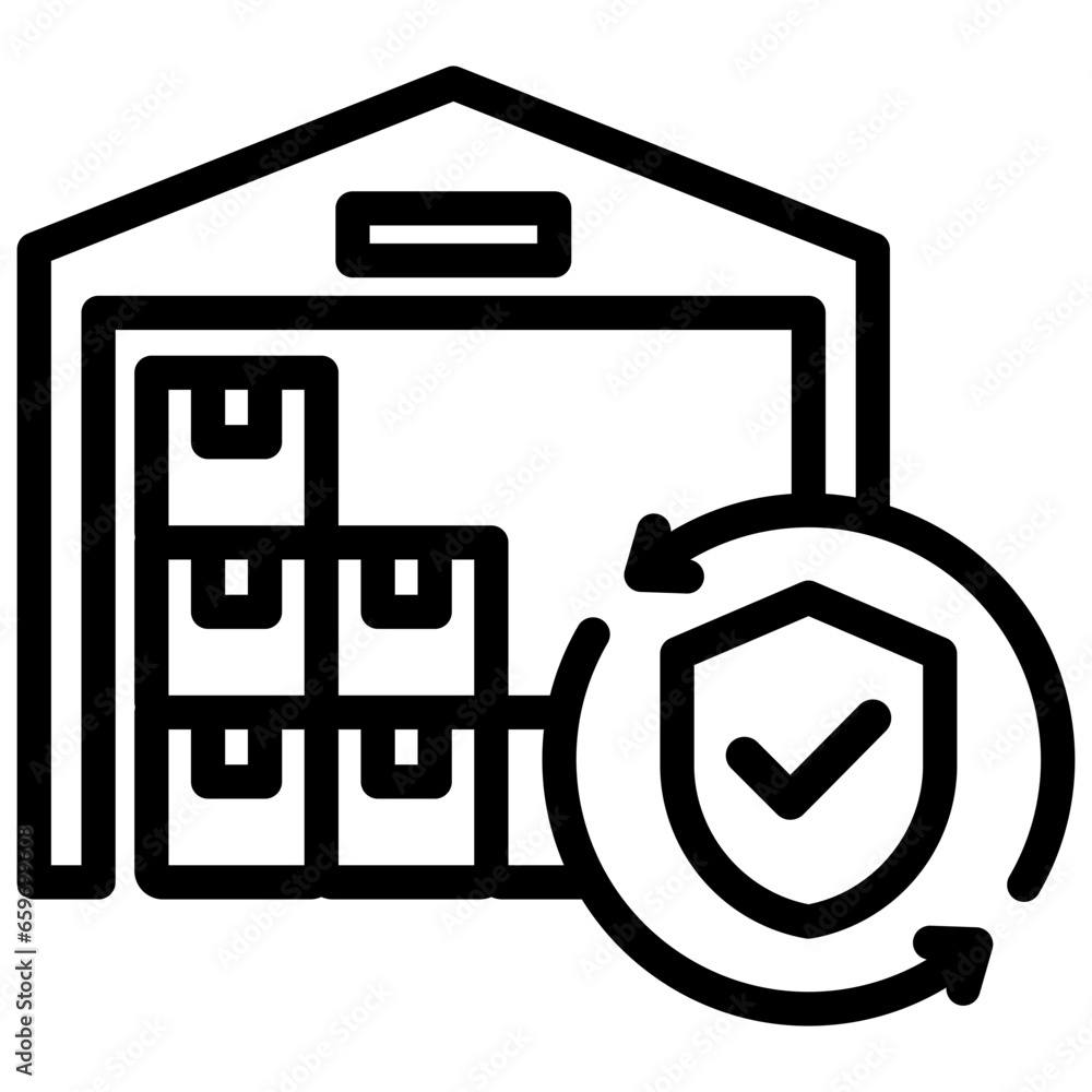 Poster Buffer Stock Outline Icon