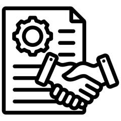 Agreement Outline Icon