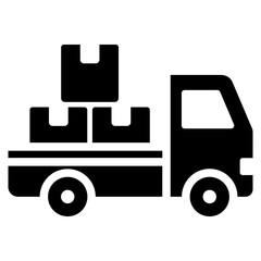 Logistics Glyph Icon
