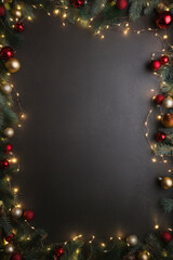 Christmas xmas decoration festive holiday background, happy new year.