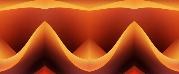 Orange architectural graphic illustration