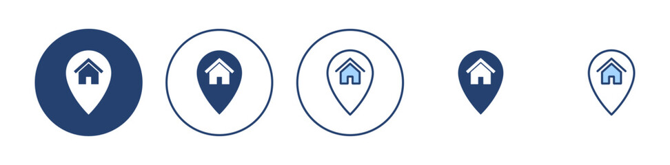 Address icon vector. home location sign and symbol. pinpoint
