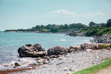 The oceanside walk, cliff walk seascape ocean view in Newport Rhode Island