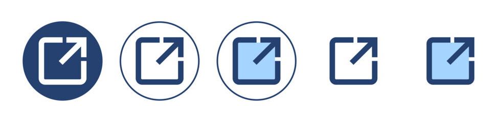 External link icon vector. link sign and symbol. hyperlink symbol