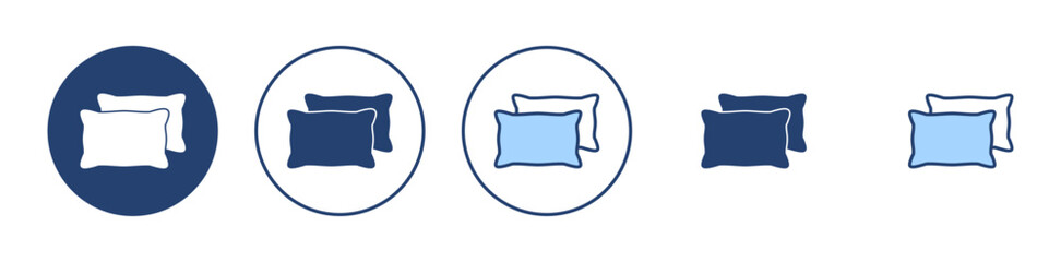 Pillow icon vector. Pillow sign and symbol. Comfortable fluffy pillow