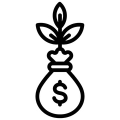 Investment Outline Icon