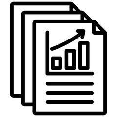 Raw Data Outline Icon