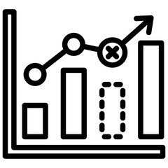 Incomplete Data Outline Icon