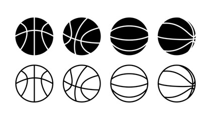 Obraz premium Basketball icon vector. basketball logo vector icon
