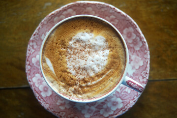 cup of cappuccino coffee