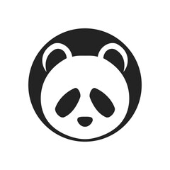 Panda Logo template Isolated. Brand Identity. Icon Abstract Vector graphic