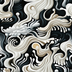 Seamless abstract artwork pattern design. 